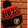 Czapka z pomponem WIDZEW (czarny napis)