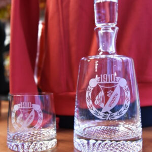 Karafka plus 6 szklanek do whisky