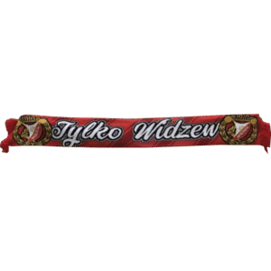 Szal TYLKO WIDZEW - dziany szal kibicowski z włóczki akrylowej