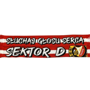 Szal SEKTOR D - dziany szalik z wysokiej jakości włóczki