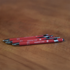 Długopis czerwony Widzew– z niebieskim wkładem