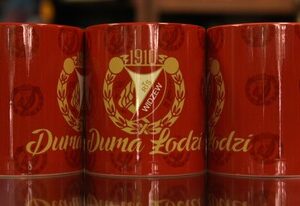 Kubek DUMA ŁODZI (czerwony)