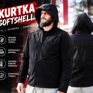 Czarny softshell